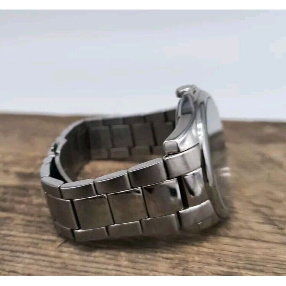 Men's Stainless Steel Kenneth Cole 42mm Watch With Black Dial - New Battery - Picture 4 of 11